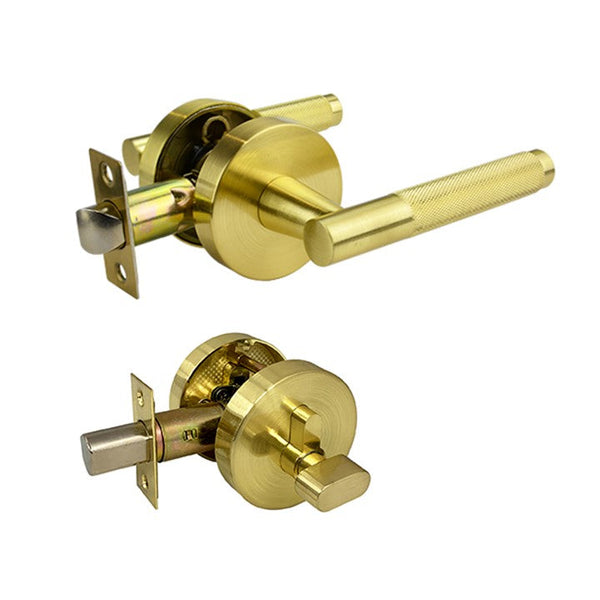 Malbena Series Entrance Lever Lockset - Brushed Gold