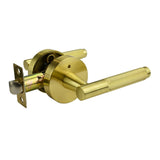 Privacy Lever Set Brushed Gold Finish - Malbena Series