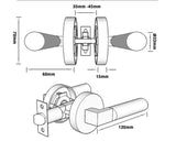 Brushed Gold Finish Entrance Lock Set - Pacifica Series