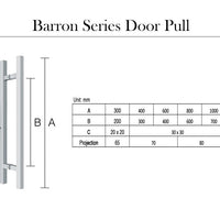 1000mm Entry Door Pull handles (Pair) - Balmain Series