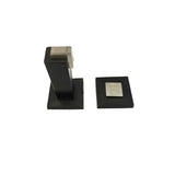 Square Magnetic Door Stop - Matt Black Finish