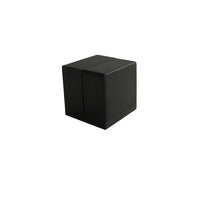 Matt Black Square Rubber Door Stop - Floor Mounted