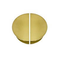 Brushed Gold Half Circle Door Plate (Pair) 300mm - Nash Series