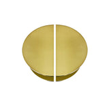 Brushed Gold Half Circle Door Plate (Pair) 300mm - Nash Series