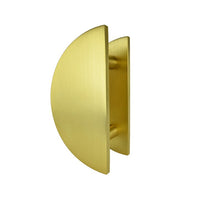 Brushed Gold Half Circle Door Plate (Pair) 300mm - Nash Series