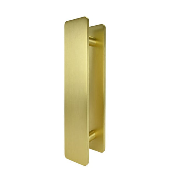 600mm x 100mm Brushed Gold Entry Door Plate (Pair) - King Series