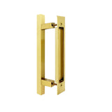 Barn Door Flush Pull Handle - Brushed Gold