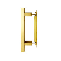 Barn Door Flush Pull Handle - Brushed Gold