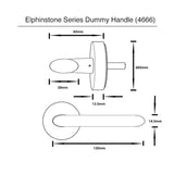 Elphinstone Series Dummy Handle - Brushed Gold