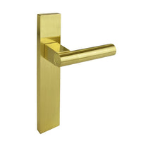 Brushed Gold Finish Door Passage Lever Set - Fraser Series