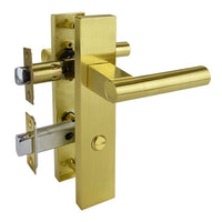 Brushed Gold Finish Door Privacy Lever Set - Fraser Series