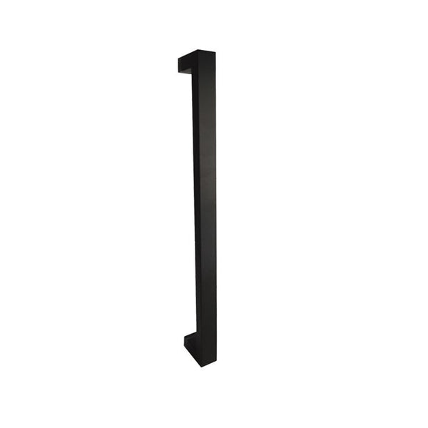 Single Matt Black Entry Door Pull Handle 1200mm - Talia Series