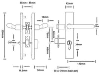 Brushed Gold Entry Door Lock Set - Coomera Series