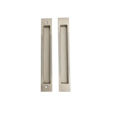 Large Rectangle Sliding Flush Pulls (Pair) - 250mm x 38mm