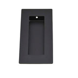 Matt Black Sliding Flush Pull - 100mm x 50mm