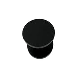 Matt Black 150mm Round Plate Door Pulls (Pair) - Coral Series