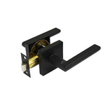 Hugh Series Privacy Lever Set - Matt Black Finish