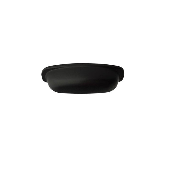 Matt Black Shaker Style Cup kitchen Handle - Shell Series