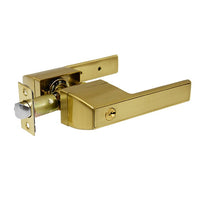 McKenzie Series Entrance Handle Set - Brass Finish