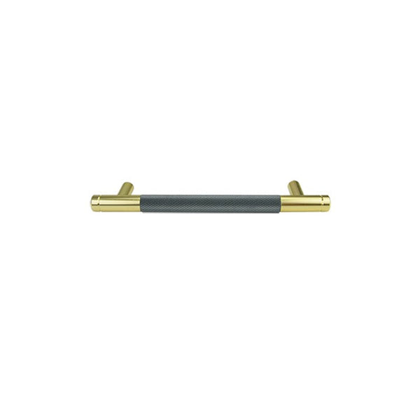 Mixed Brass Grey Finish kitchen Handle (128mm) - Viper Series