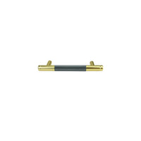 Mixed Brass Grey Finish kitchen Handle (96mm) - Viper Series