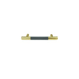 Mixed Brass Grey Finish kitchen Handle (96mm) - Viper Series