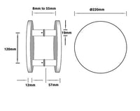 Series Round Plate Door Pulls (Pair) - Marigold Finish