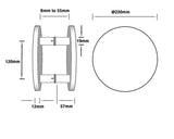 Series Round Plate Door Pulls (Pair) - Marigold Finish