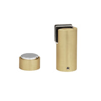 Round Magnetic Door Stops - Pale Gold Finish