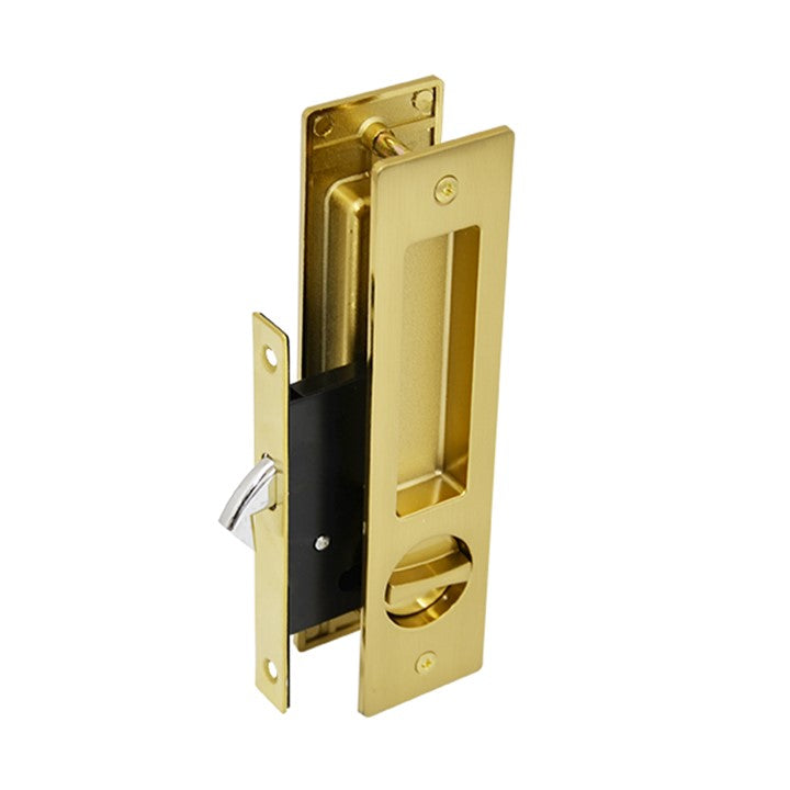 Brushed Gold Finish Sliding Door Key Lock Set - Coomera Series – The ...