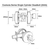 Single Cylinder Deadbolt - Cooloola Series