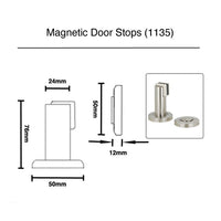 Matt Black Magnetic Door Stops (1135MB)