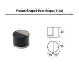 Round Cylinder Door Stop - Brushed Gold