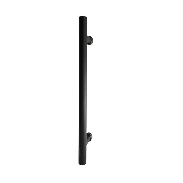 Single Matt Black Entry Door Pull 1200mm - Kiama Series