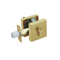 Brushed Gold Double Cylinders Deadbolt  - Reef Series