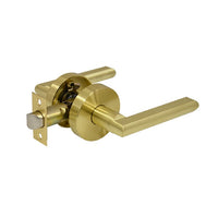 St Tropez Series Passage Lever Set - Brushed Gold