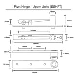 304 Grade Stainless Steel Pivot Hinge