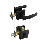 Matt Black Entrance Lock Set with a Deadbolt (3999MB) - Tammy Series