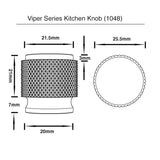 Mixed Brass Grey Finish kitchen Knob - Viper Series