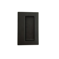 Matt Black Sliding Door Flush Pull 128mm x 82mm