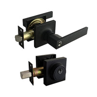 Wilson Series Entrance Lock Deadbolt Set (2444MB) - Matte Black Finish