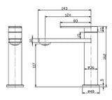 Coomera Basin Mixer - Brushed Nickel