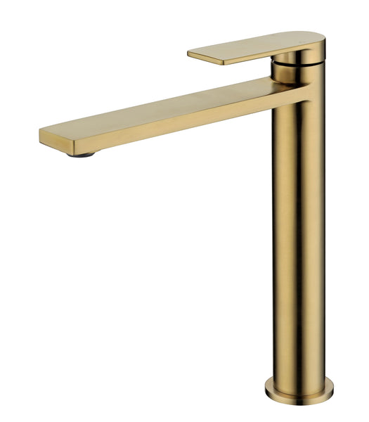 Coomera Basin Mixer Tall - Brushed Gold