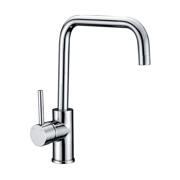 Breeze Square Neck Kitchen Sink Mixer - Chrome