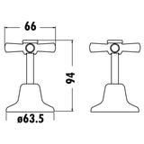 Classic Wall Top Assembles - Chrome