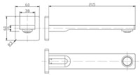 Coomera Bath Spout - Chrome