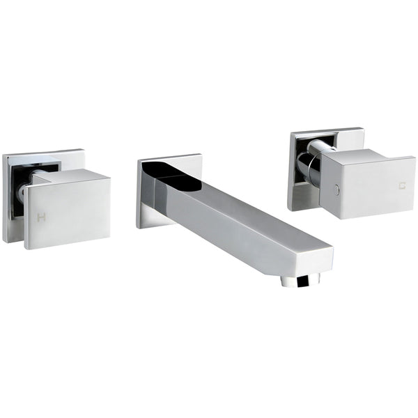 Cubica Bath Set - Chrome