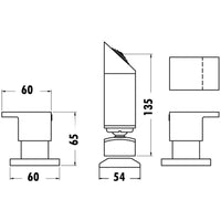 Cubica Shower Set - Chrome