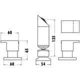 Cubica Shower Set - Chrome