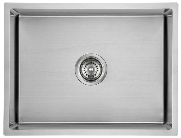 Coral Above or Undermount Single Bowl Kitchen Sink 540mm x 400mm - Stainless Steel